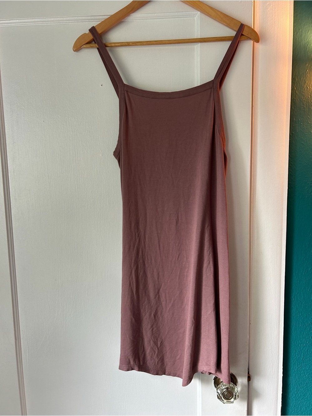 RVCA Mauve Spaghetti Strap Tank Mini Dress